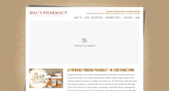 Desktop Screenshot of macspharmacy.com